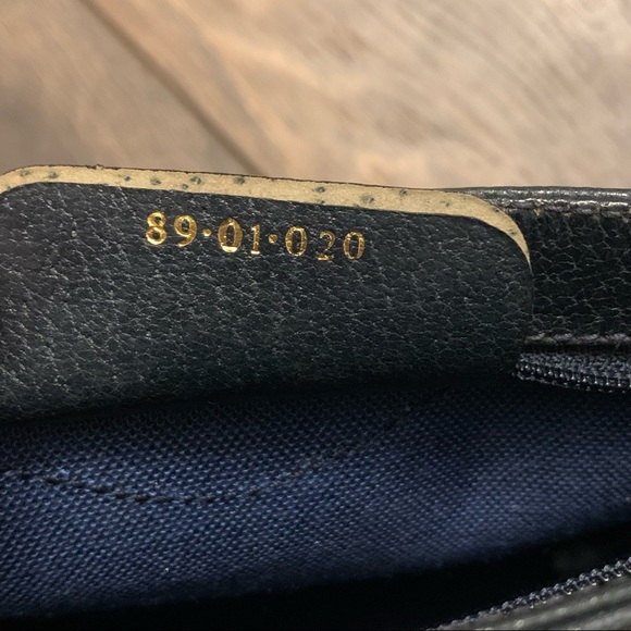❌SOLD❌ Vintage Gucci Supreme Monogram Navy Blue Cosmetic Pouch Bag - Picture 13 of 13
